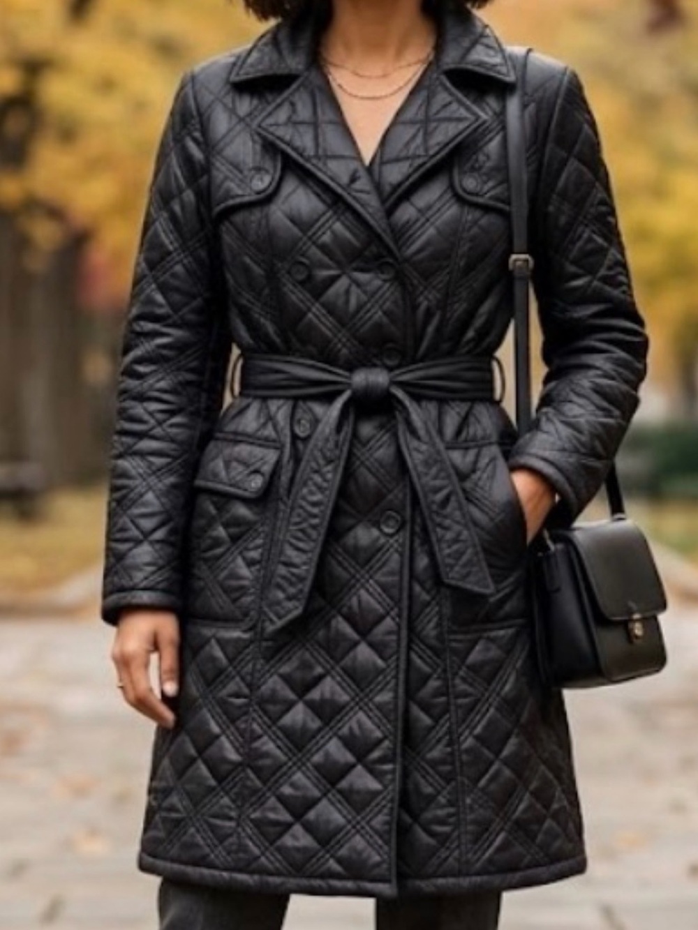 Manteau matelassé, look vintage M